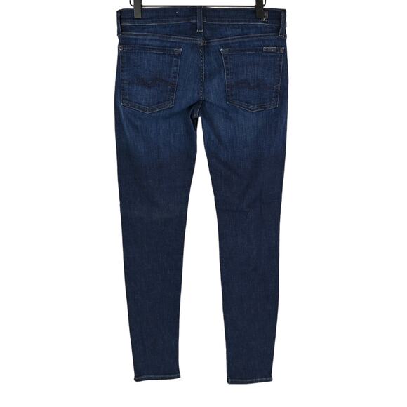 7 For All Mankind Gwenevere Denim Jeans Size 29 With Zipper Accents - Picture 5 of 9